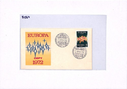 ANDORRA Spanish 1972 FDC Illustrated EUROPA CEPT First Day Cover {samwells}YT369 - Picture 13 of 16