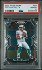 2020 Panini Prizm Football Rookies #339: Tua Tagovailoa Base PSA 10 RC