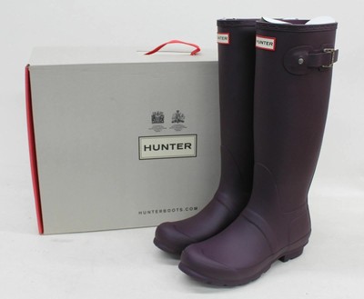 hunter black grape boots