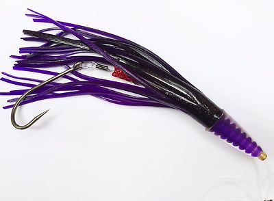 9/" RIGGED GREEN MACHINE STYLE LURE TROLLING TUNA MARLIN PINK//PURPLE