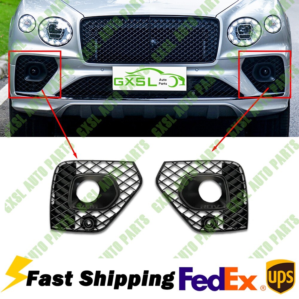 🎯 Bentley Bentayga 2021 Front Bumper Black Grill Kit OE 36A807345AK/46AK