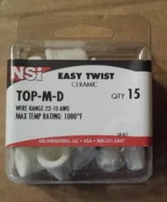 TOP-M-D Easy-Twist Ceramic Wire Connectors 22-10 AWG Box of 15 Free Shipping!!!