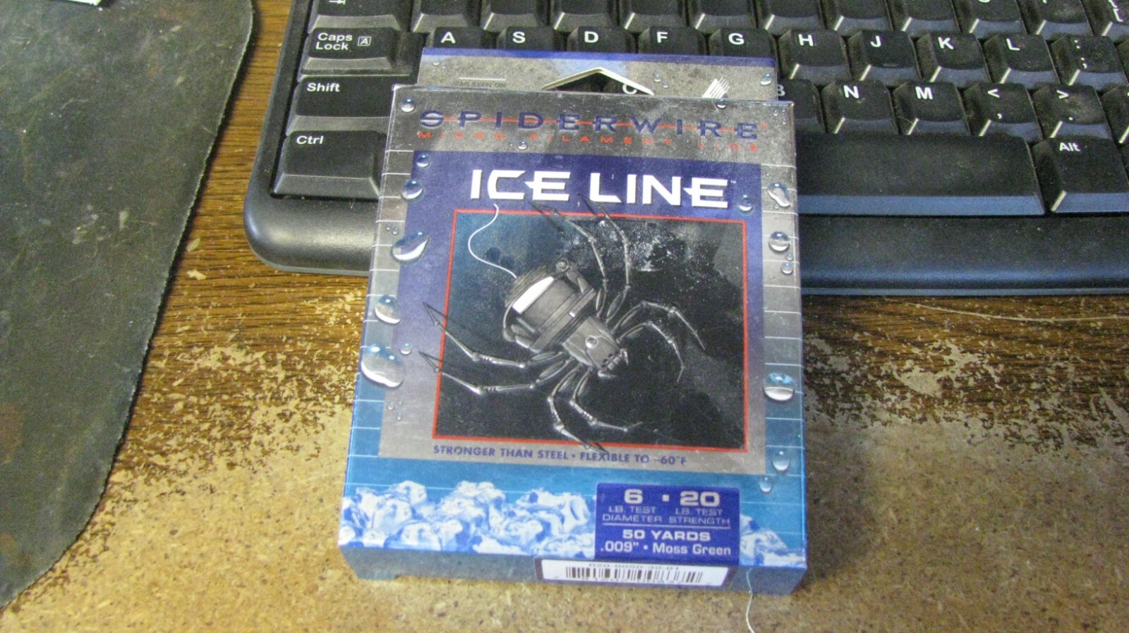 spiderwire "ice line", ice fishing, braided, 20#, free shipping