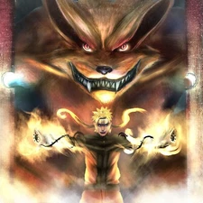 Naruto Kurama Poster Wall Art Home Decor Photo Prints 16x16, 20x20, 24x24"
