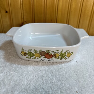 Vintage Corning Ware Spice Of Life L'Echalote A-1-B 1 Quart Dish no lid