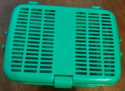 Vintage Mid Century Green Picnic Basket Pioneer 808 | eBay