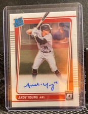Andy Young 2021 Donruss Optic Rated Rookie Auto - Diamondbacks 