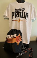Phoenix Suns Mercury Item Lot - T-shirt NEW, lanyard and bag