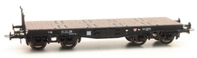 HO Roco Artitec Flat Railway Car #20.283.02 Four Axle ERA III