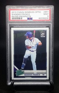 2019 Panini Donruss OPTIC WANDER FRANCO RC #RP7 PSA 9 MINT TB Rays RC Low Pop!!!