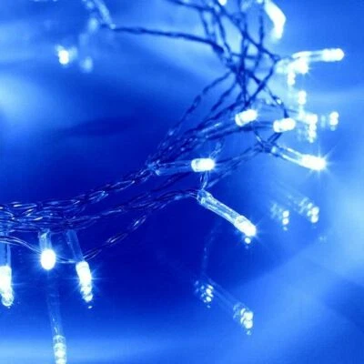 Batterie Alimenté LED Noël Mariage Fête Fairy Lumières 4M 40LED Bleu - Photo 1/4