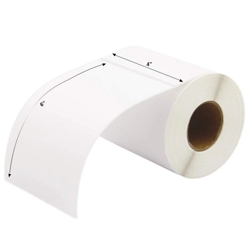 RIGWIG - 100 mm x 150 mm 4 x 6 Zoll WEISS 500 pro Rolle Direkte Thermische Etiketten UK - Bild 6 von 13