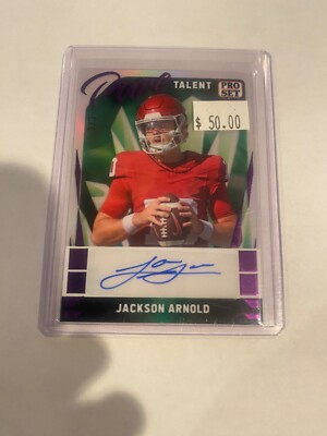 2023 Leaf Pro Set Pure - Pure Talent Clear Purple - 1/3 #PT-JA1 JACKSON ARNOLD