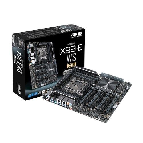Asus x99-e ws/usb3.1 Mainboard lga2011-v3 ATX ddr4 and I/O shield DDR4 XMP SLI - Picture 1 of 3