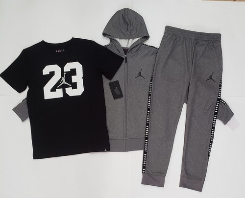 NIKE JORDAN Shirt Jacket Joggers Pants Tracksuit 3Pc Set Lot Size M (10-12)