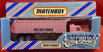 Matchbox CY-20 Peterbilt Pink Ready Mix Dump Truck, UK Only Release, Mint Boxed