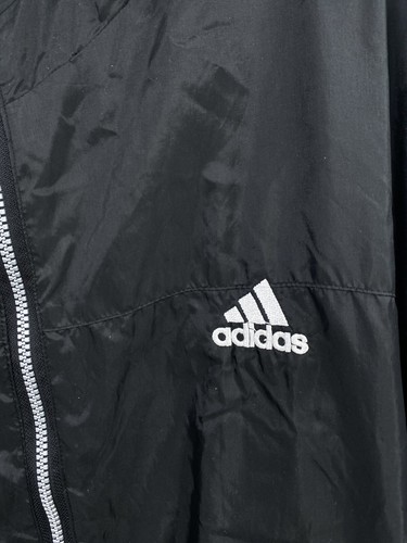 Adidas Damen XL Windbreaker Jacke Y2K 90s Vintage Big Logo Hoodie USA - Bild 3 von 8