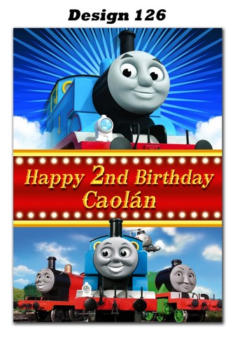 Large Personalised Birthday train card; Any age & name; for little or big (d332) - Picture 2 of 6