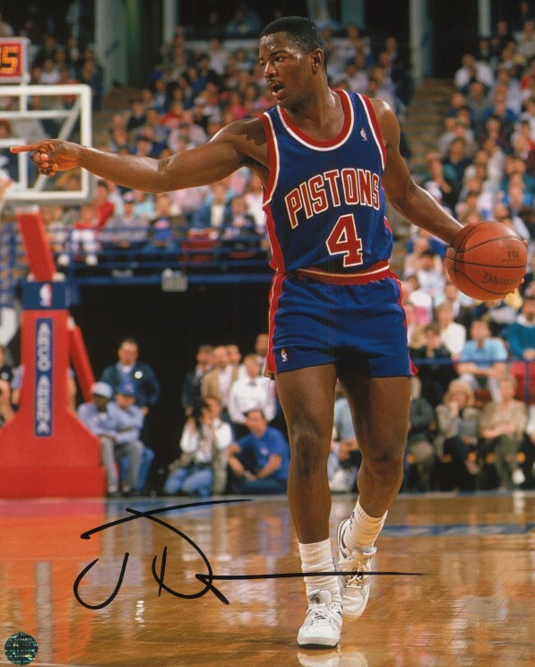 JOE DUMARS - NBA Autographed Original 8x10 Photo LOA TTM | eBay