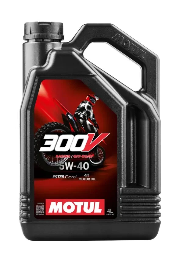 MOTUL Huile moteur 300V FACTORY LINE OFF ROAD 5W-40 moto 4T ESTER Core® 4 litres - Photo 1/1
