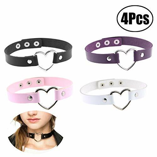 Liuxn Set di 4 collane Girocollo con Cuore (w0N)