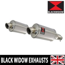 Honda CBR 1100 XX Blackbird 4-2 Silenziatori di Scarico 230mm Ovale Inox 230SS