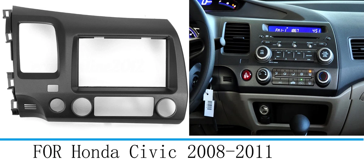 Car Stereo Radio Fascia Dash Panel Trim 2 Din Frame For Honda