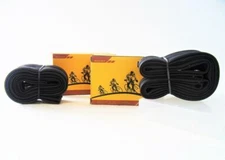 (Set of 2) Bicycle Tire Inner Tube 24" x 1 3/8 Rubber Schrader Valve 60mm, New