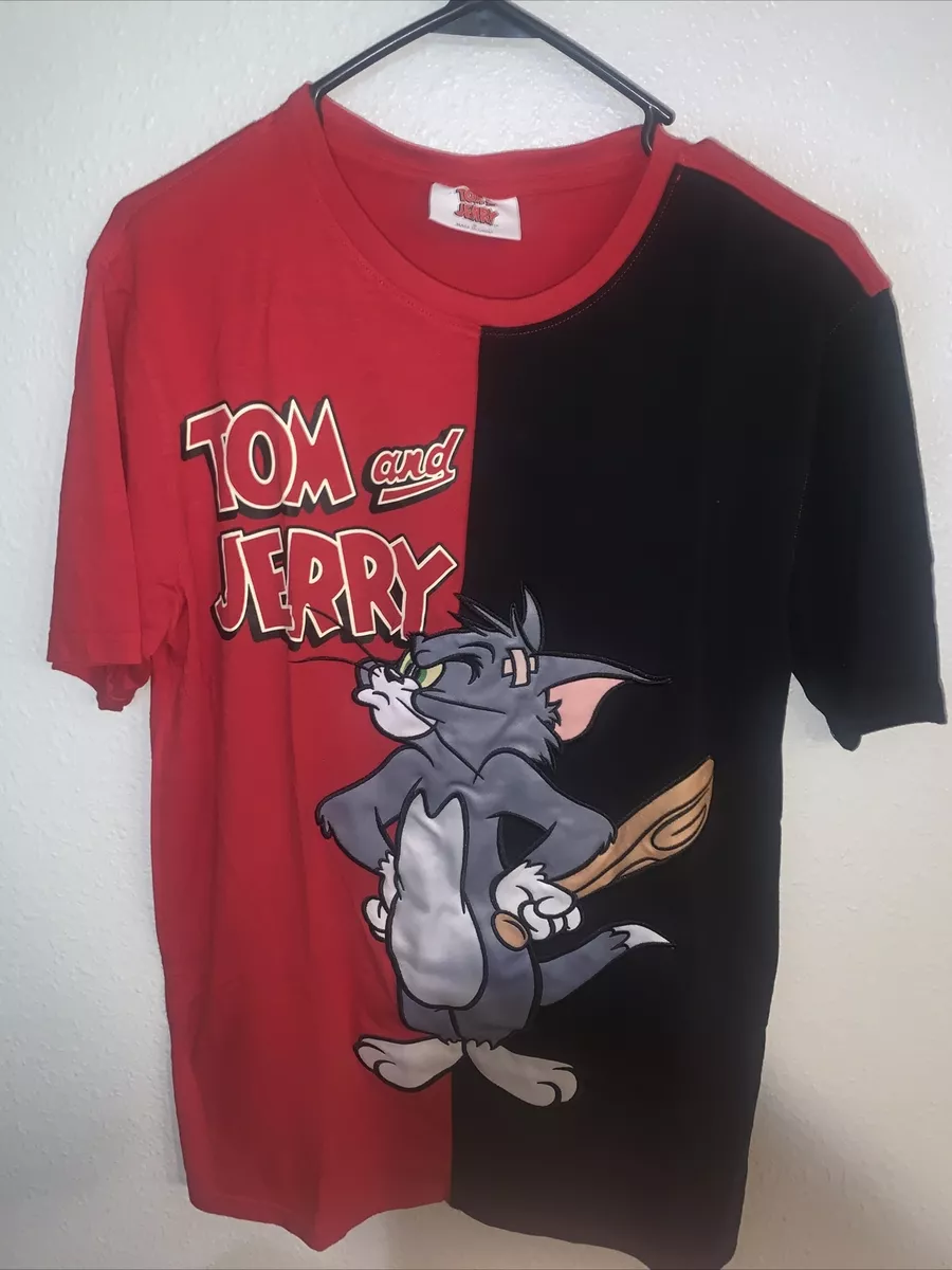Tom and Jerry T shirt Small rn 71868 Red Black