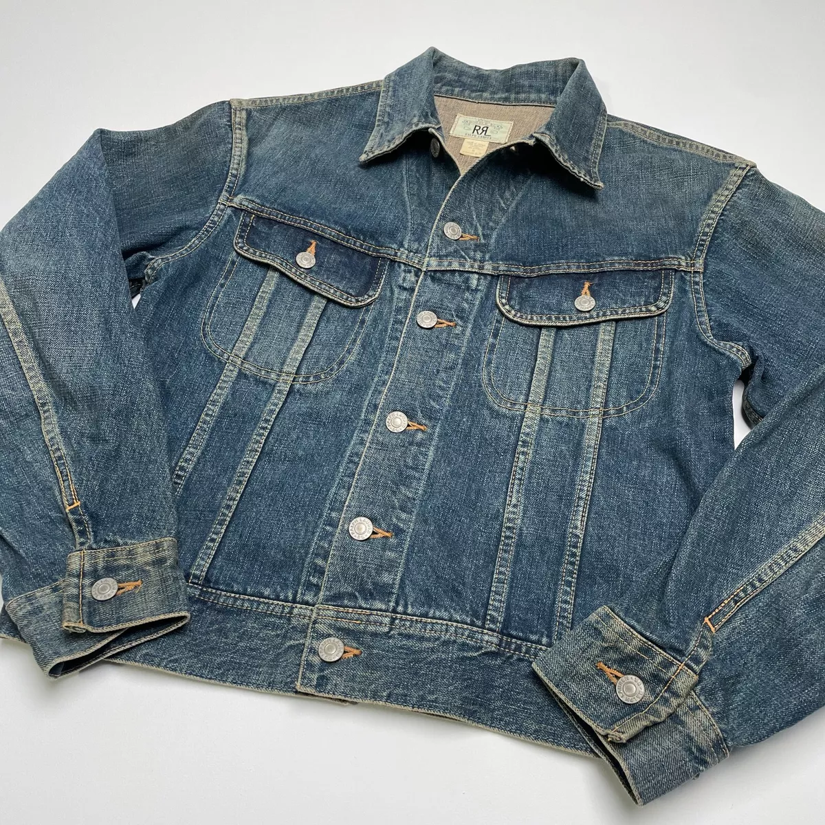 VNTG RRL Ralph Lauren (M) Type 3 Made In Japan Lot 001 Denim Trucker Jacket