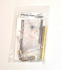 Executive Pen Kit Chrome 24 kt Gold Gunmetal Wood Woodturning Fast Shipping