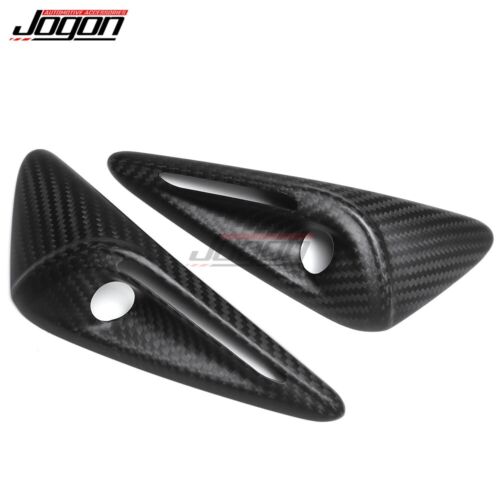 Matte Carbon Side Marker Camera Fender Cover For Tesla Model X Plaid 2023-2024 - Bild 8 von 12