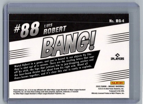 2022 Panini Mosaic - Bang! Luis Robert #BG-4 - Bild 2 von 2