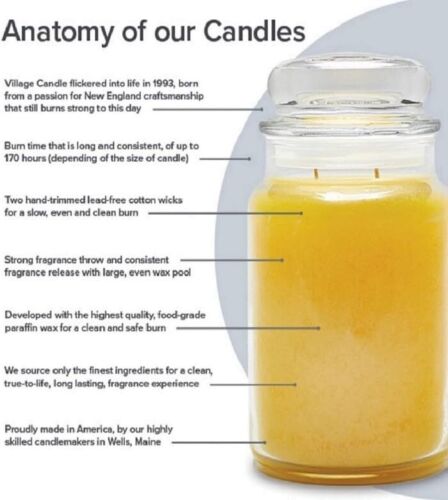 Village Candle Maple Butter Large Glass Apothecary Jar Scented Candle 21.25 o... - Picture 2 of 5