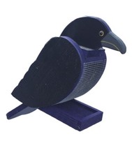 Hanging RAVEN Shaped Bird Feeder & Clean Out - Amish Made in USA