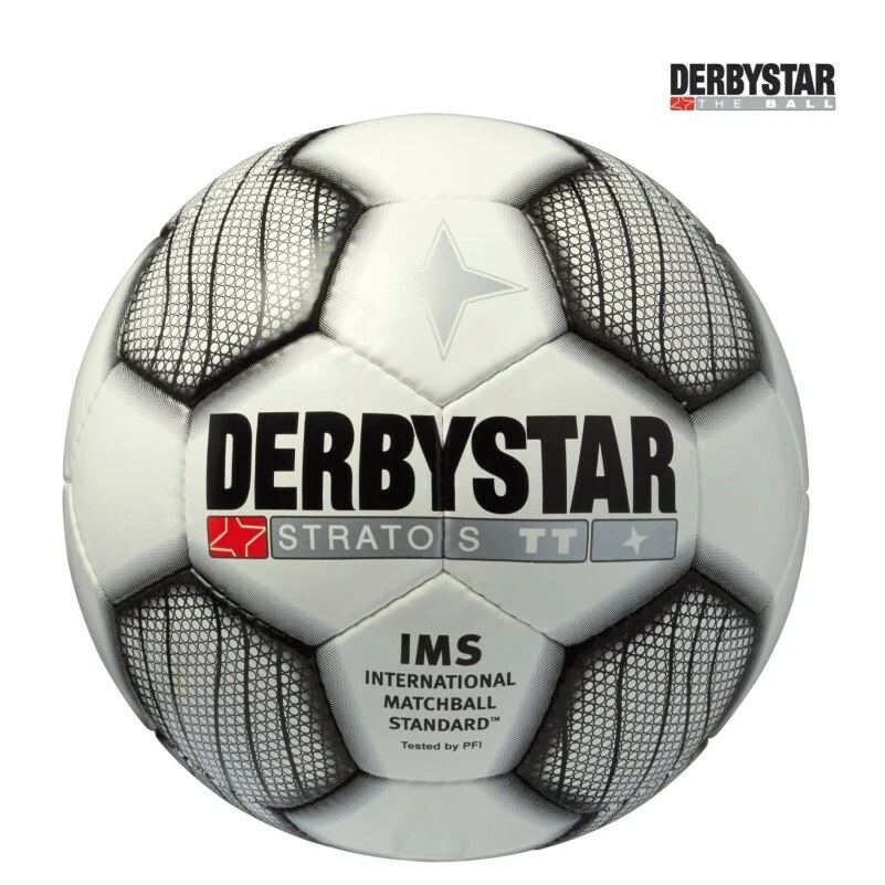 Derbystar Trainingsball Stratos TT Fußball weiß/silber [1282]