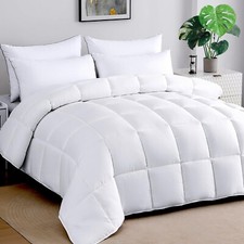 Soft Oversized King Plus Comforter 120"x128"-Extra Large Lightweight Down Alt...