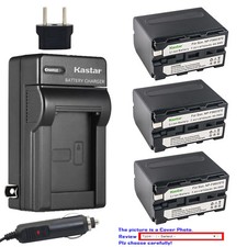 Kastar Battery Travel Charger for Sony NP-F970 NP-F570 Sony BC-VM50 BC-V615