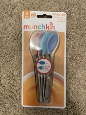 Munchkin - White Hot Safety Baby Spoons - 4 Pack - Top Rack Dishwasher Safe NEW 