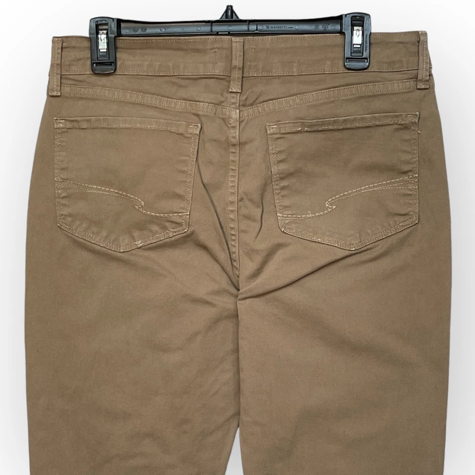 NYDJ Women Alina Legging Size 10 Brown Pocket Stretch Cotton USA Made - Image 3 of 4