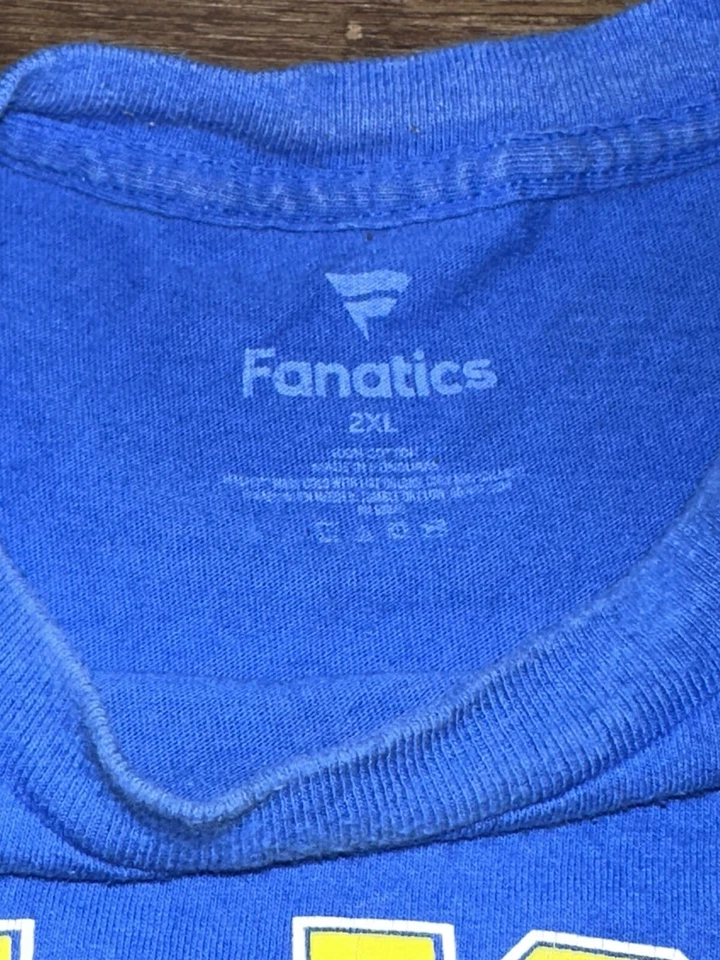 San Jose State Spartans T Shirt Adult Extra 2XL XXL Blue Fanatics Graphic Tee - Image 4 of 4