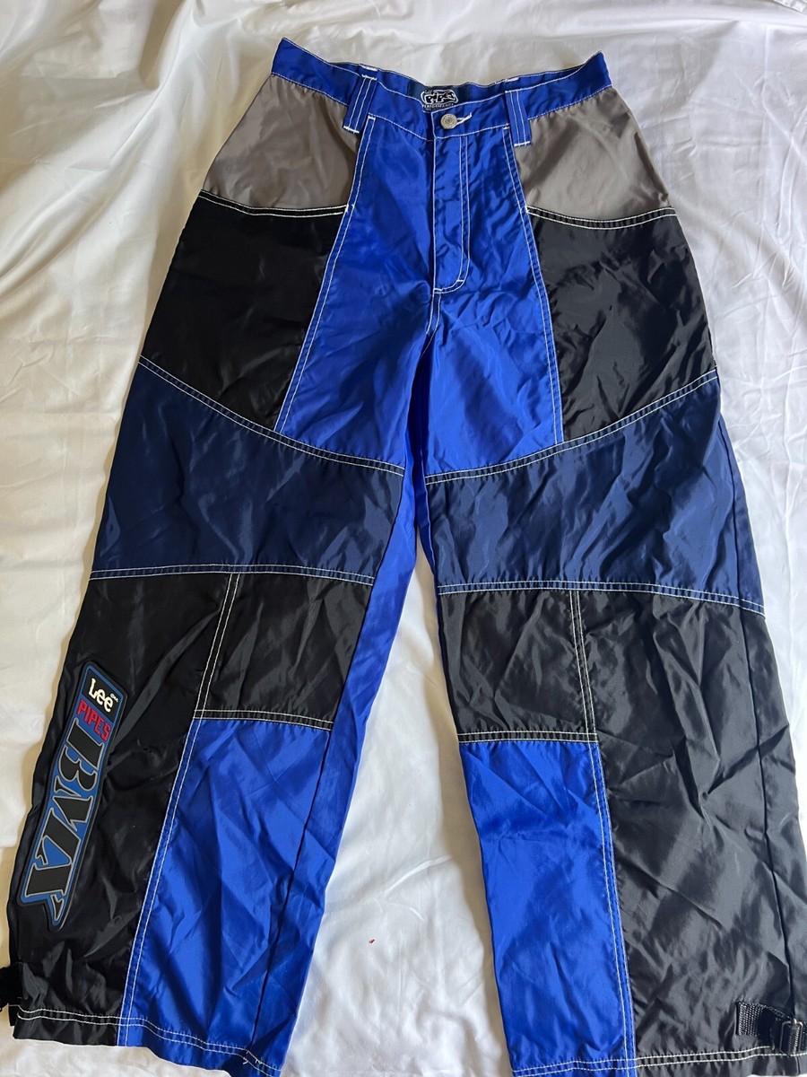 VINTAGE Lee Pipes Pants Mens/ Womens 28 X 26 BMX Baggy JNCO Style