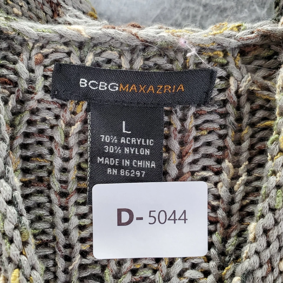 BCBGMAXAZRIA Niñas Suéter Grande Marrón Cárdigan Con Capucha Mangas Campana Cuello en V Foto 2 de 4