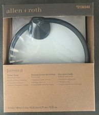 Gatco Allen Roth Latitude 2 Black Wall Mount Towel Ring 2130340 - Brand New