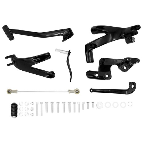 Black Forward Controls Kits Fit For Harley Softail Low Rider Street Bob 2018-23 - Picture 9 of 12
