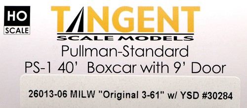 Tangent HO Milwaukee Road PS-1 40' 9' Door Box Car MILW #30284 - Picture 9 of 9