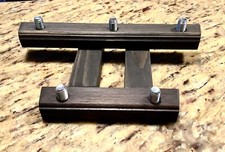 BLACK FINISH 2 TIER BEER TAP HANDLE DISPLAY, HOLDS 5, BEST PRICE A KEGERATOR MUS
