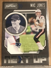 Mac Jones 2021 Playbook Football Rookie Next Up Rookie Card #NXT-MJO Patriots