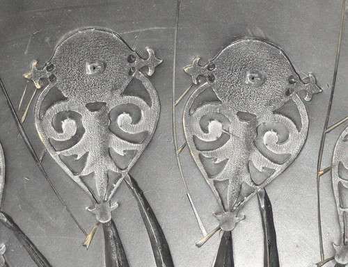 "Antiguo broche de colección de 12"" molde giratorio de goma elegante ornamentado prendedor colgantes CRMC" - Imagen 9 de 12