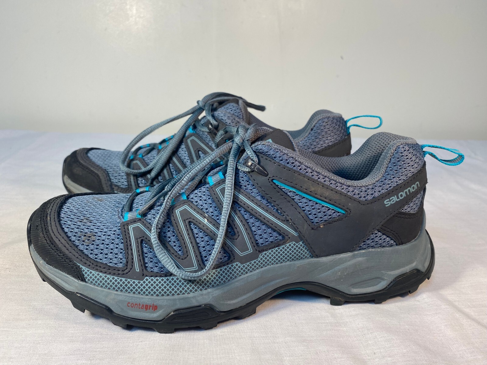 Salomon Pathfinder Hiking Shoes Women's Green Nylon T… Gem